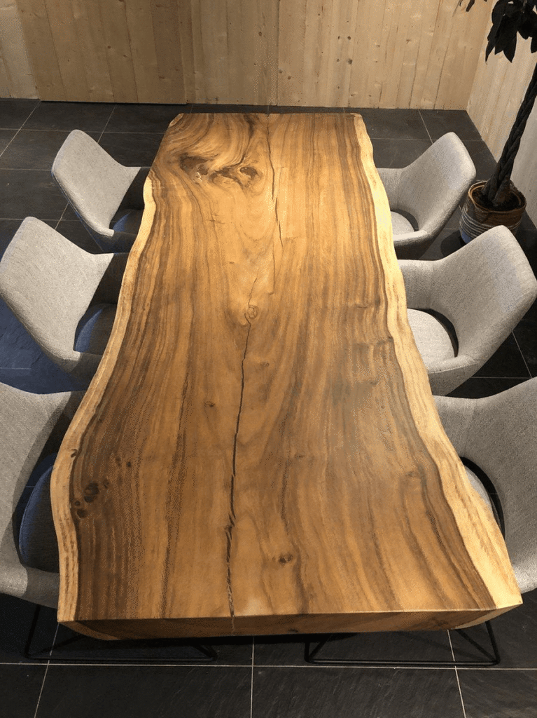 live edge dining table